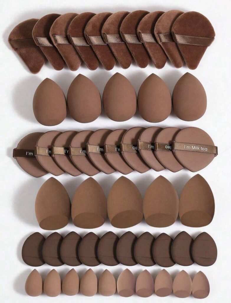 nefoume 15 pieces makeup sponges with storage case