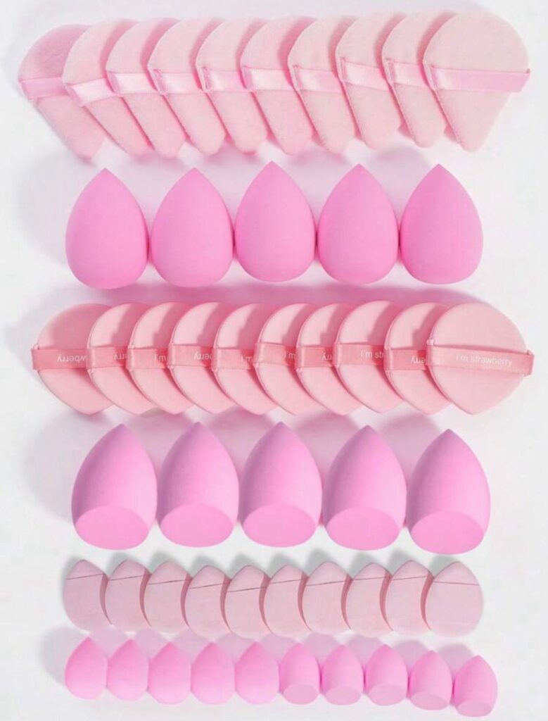 nefoume 15 pieces makeup sponges with storage case