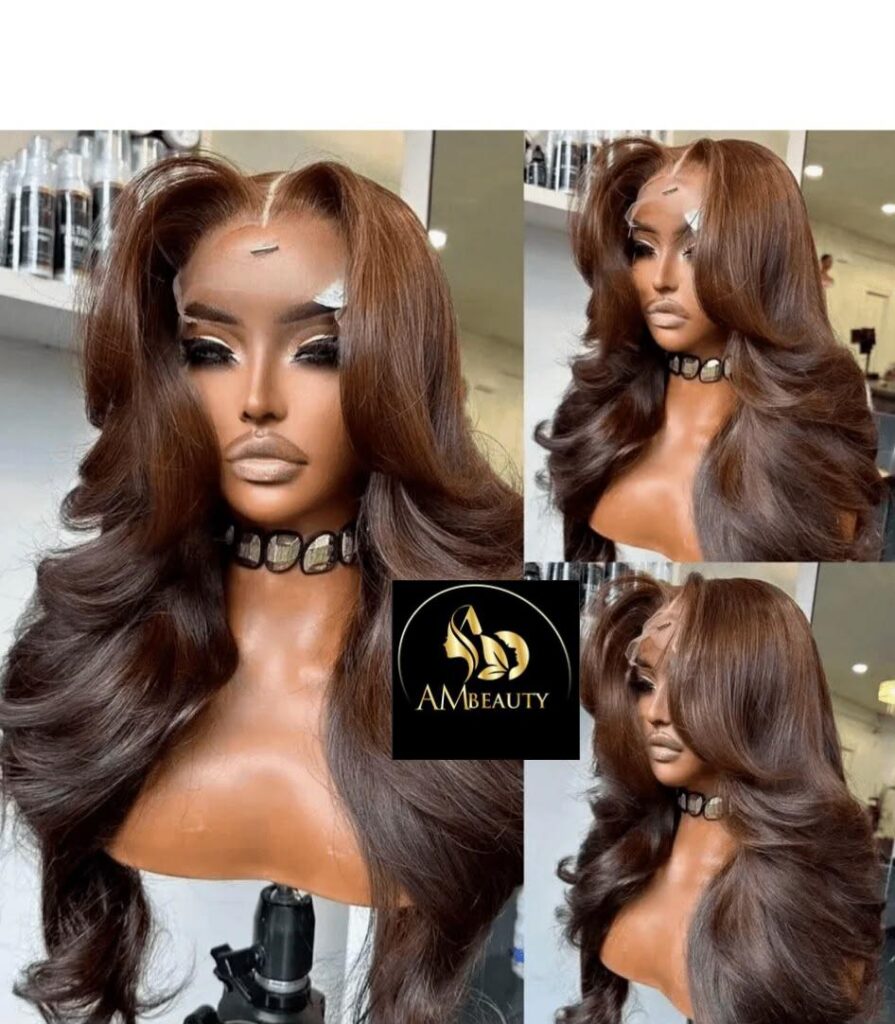 perruque cheveux humains body wave brun chocolat 13x6 lace front wig transparent lace pre plucked natural hairline virgin hair real human hair wigs 180% density glueless ready to wear breathable cap long wavy hair